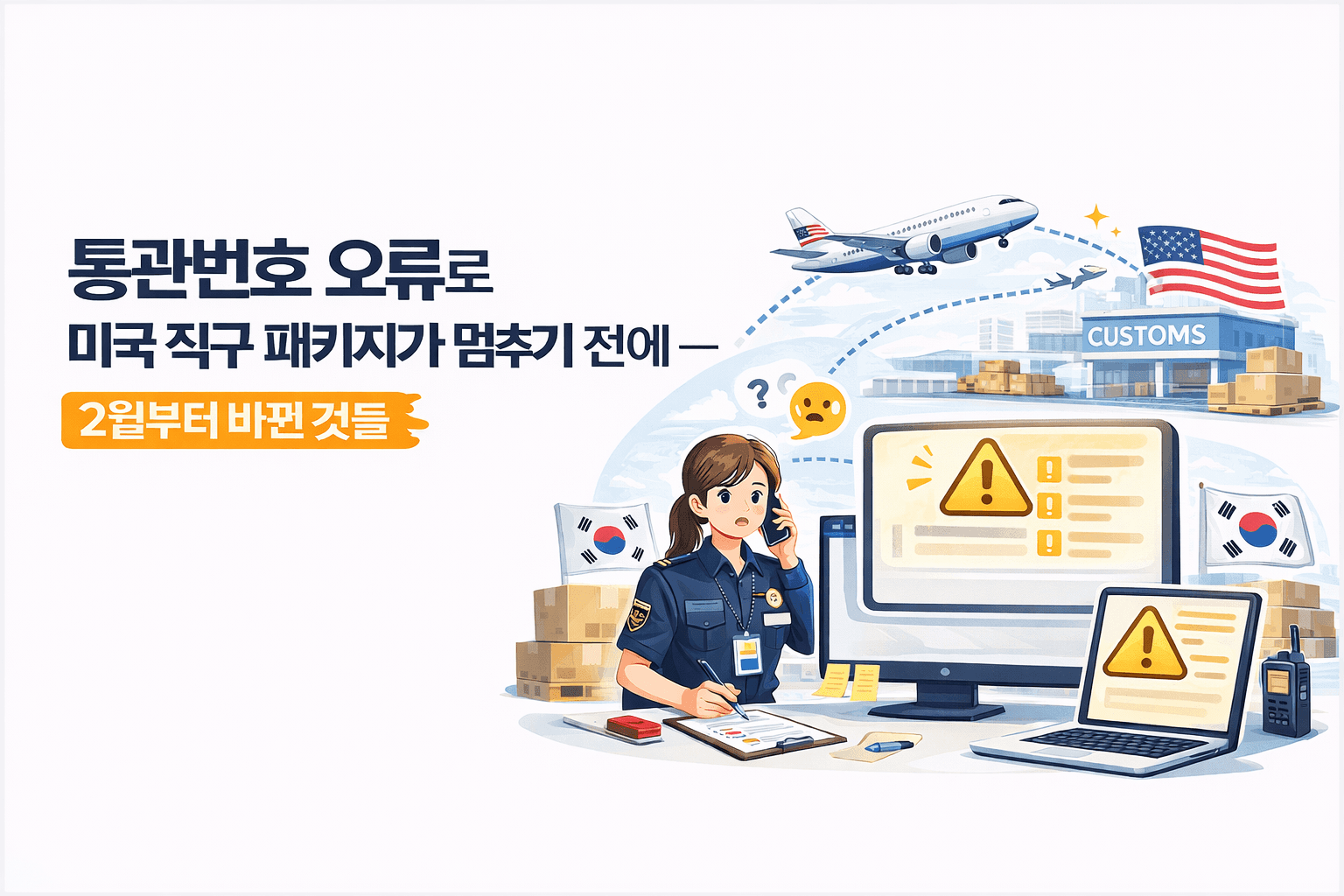 '통관번호 오류'로 미국 직구 패키지가 멈추기 전에 — 2월부터 바뀐 것들